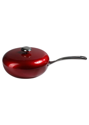 Wearproof  Coating Non Stick Woks Pan Less Oil 5mm Thickness