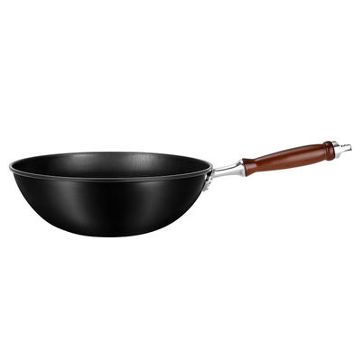 12.5inch Induction Compatible Wok 32cm Non Stick Frying Pan Ergonomic Design