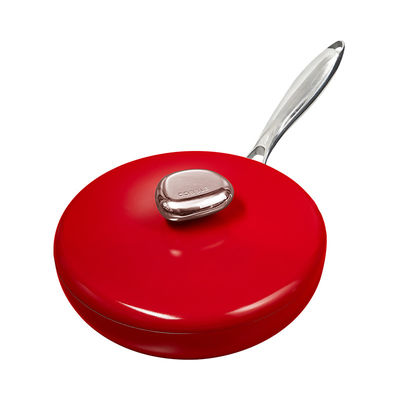 10 Inch Aluminum Frying Pan Flat Bottom Non Stick Induction Wok 6.1cm Deep
