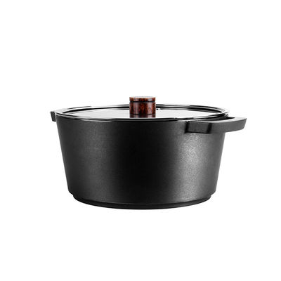 Lightweight 24cm Thick Bottom Stock Pot Induction Milk Pan Non Textured