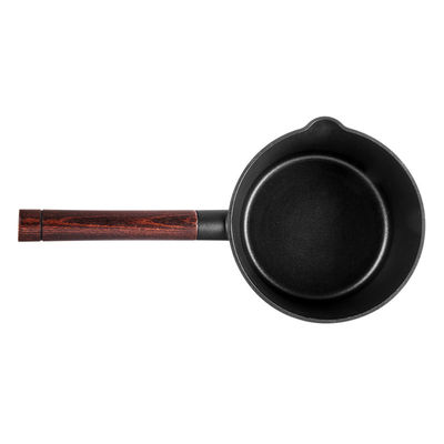 2L Small Non Stick Milk Pan Al Alloy Black With 22.5cm Handle