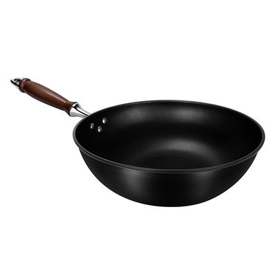 28cm Three Piece Flat Bottom Wok Set Stir Fry Pan Non Stick 1.25kg