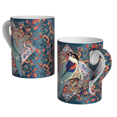 0.35kg Bone China Cups Tea Mugs 11.3cm With Beautiful Patterns