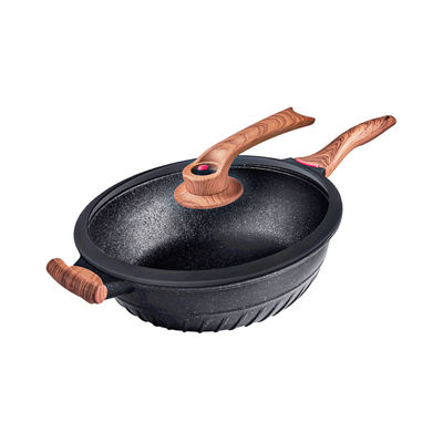 Grey 32cm Frying Pan Flat Round Non Stick Pan Micro Pressure 6.62kg