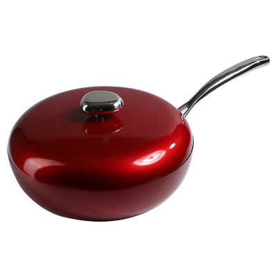 Smoke Free Non Stick Cookware Wok 2kg 32cm Non Stick Frying Pan With Lid