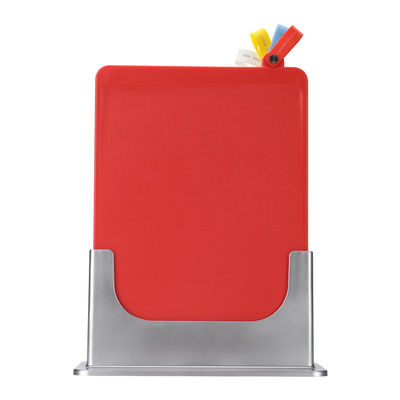 PP Red Kitchen Cutting Board 2kg Corrosion Resistance Antimicrobial 23cm Width