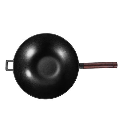 2.3kg Kitchen Frying Pans ILAG Coating 32cm Non Stick Wok With Lid