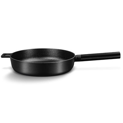 28cm Cast Iron Skillet Pans Less Smoke 3.5kg Long Handle Cast Iron Frying Pan