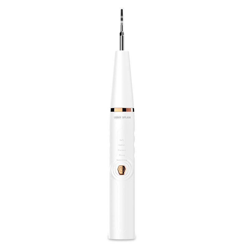 Household 86g White Ultrasonic Tooth Cleaner Portable USB Charging IPX7
