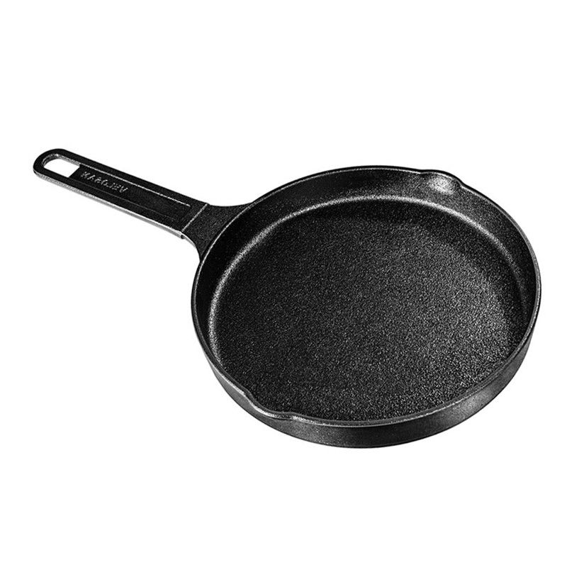 OEM 2.1kg Lightweight Non Stick Frying Pan Cast Iron Wearproof With 18.5cm Handle